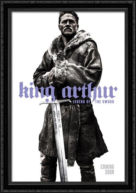 King Arthur Legend Of The Sword 28x40 Large Black Ornate Wood