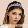 thumbnail image 3 of Unique Bargains Thick Braided Headbands Non-slip Fashion Headbands Twisted Braid Knotted Hair Hoop for Women Purple, 3 of 7