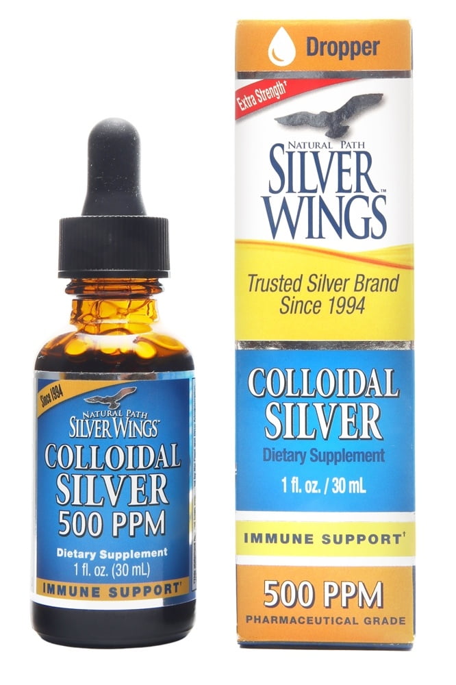 Natural Path Silver Wings Colloidal Silver 500 Ppm 1 fl. oz