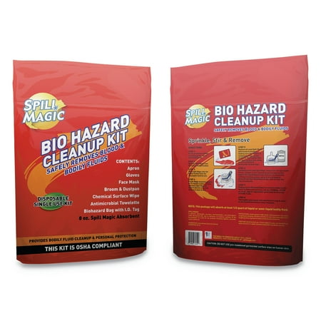 - Spill Magic Biohazard Cleanup Kit