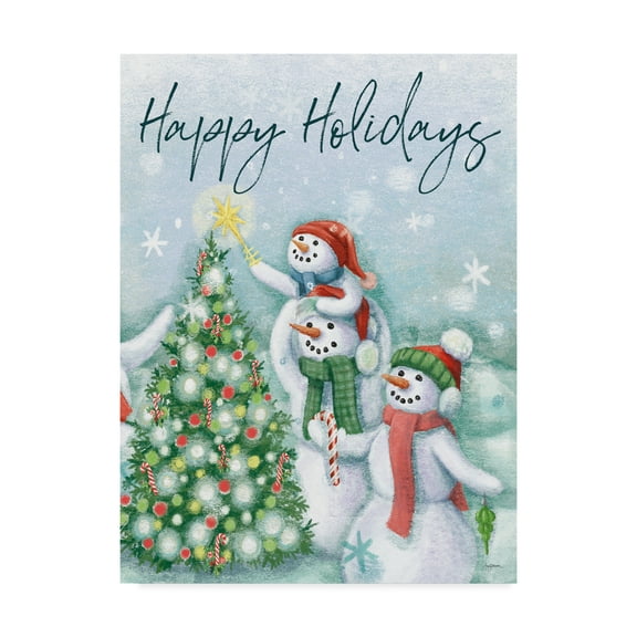 Trademark Fine Art 'Classic Snowmen VI' Canvas Art by Mary Urban
