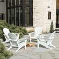 thumbnail image 2 of Chaise Adirondack Classique d'Extérieur (Ensemble de 4) en Blanc, 2 of 8