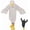 White, variant on Snuggy Ducks, Goose Blanket Hoodie, Funny Duck Rubber Wearable Blanket Hoodies, Goose Blankets White Duck Costume(W,XL)