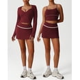 thumbnail image 2 of PISONIC Womens Workout Sets 2 Piece Tennis Skort Sets Golf Athletic Outfits Sports Bra and Skirt Gym Yoga Clothes, 2 of 9