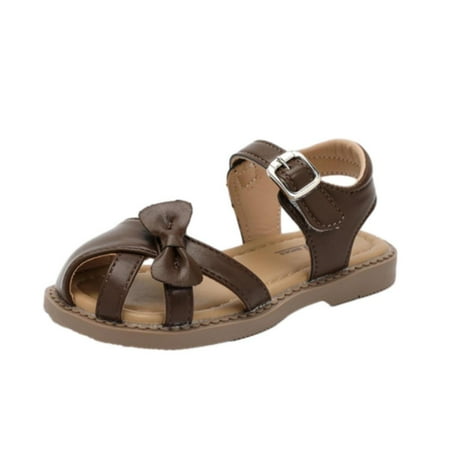 

BELLZELY Girls Summer Soft Soled Princess Shoes Non-slip Casual Sandals Clearance