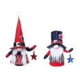 thumbnail image 7 of Peacheart 4th of July Patriotic Gnome Decorations, Glitter Sequin Gnomes Hold Star Plush Swedish Tomte Table Ornaments for Independence Day Memorial Day Tiered Tray Decor, 8.6inch, 7 of 7