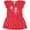 Red with Polka Dots, variant on Inktastic Tennis Girl Girls Toddler Dress