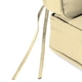 thumbnail image 5 of Jordan Manufacturing Sunbrella 45" x 22" Canvas Vellum Yellow Solid Rectangular Outdoor Deep Seat Chair Cushion with Ties and Welt, 5 of 10