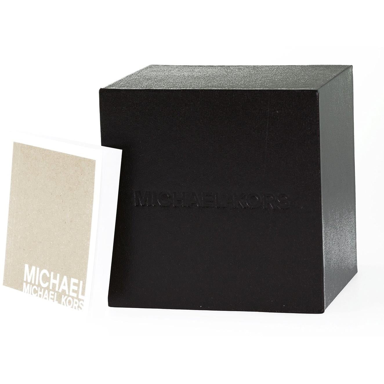 Michael Kors Women's 39mm Silver-Tone Metal Bracelet Steel Case Quartz Analog Watch MK3190