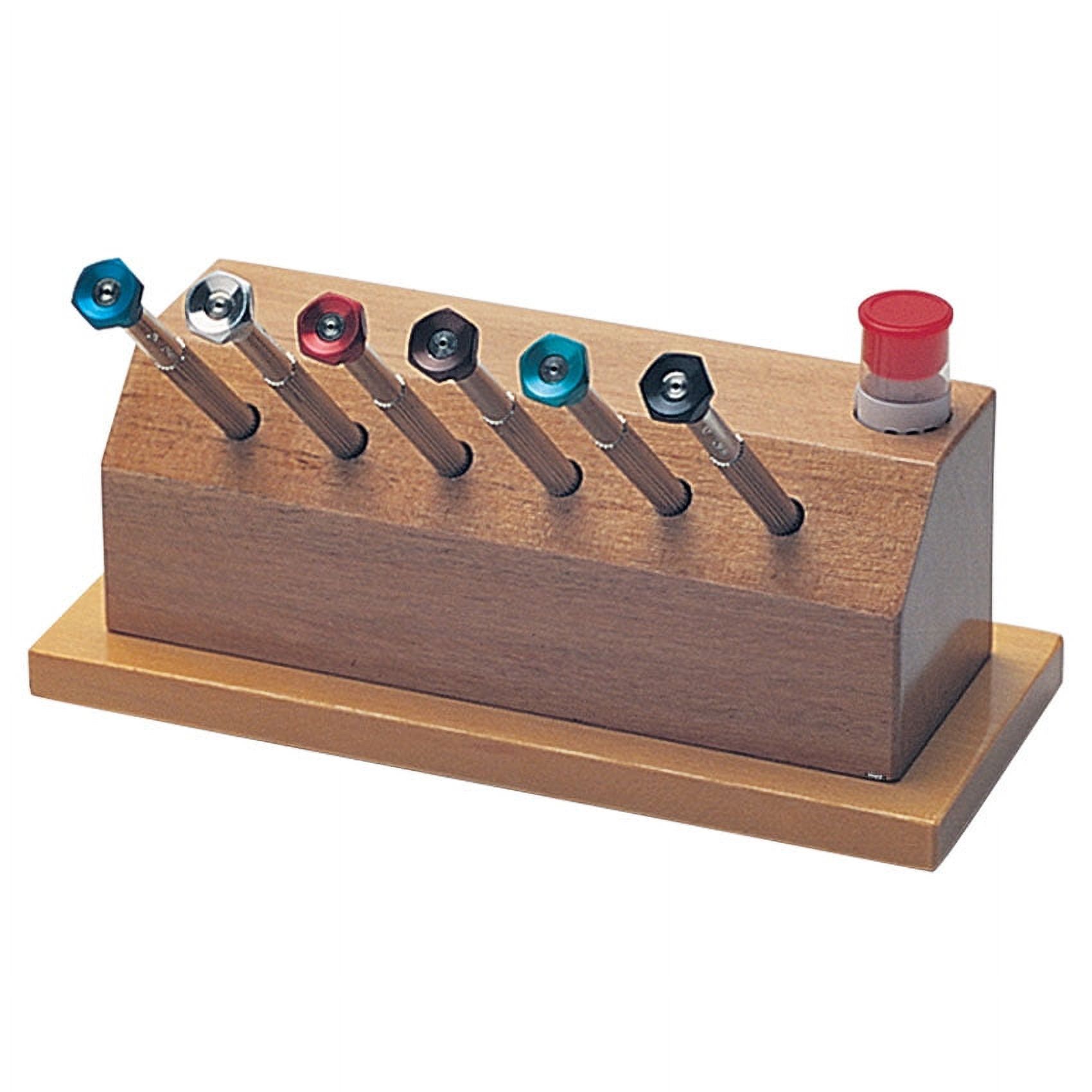 Screwdriver Set W/ Reversible Blade In Wooden Stand 6 Pc Set watchmaker tool