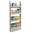 thumbnail image 2 of GVN 4-Tier Bookshelf with 2 Anti-Tipping Kits for Books and Magazines-Gray, Toy Organizers and Storage for Kids, Boys, Girls, Nursery, 2 of 8