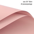 thumbnail image 2 of 20 sheets Flower Wrapping Paper Floral Bouquet Gift Packaging Supplies - light pink, 2 of 5
