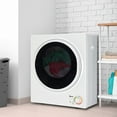 thumbnail image 3 of Compact Portable Household clothes Dryer 1.6cuft with Stainless Steel Drum Black and White 120V MECHANICAL Control ETL Certification, 3 of 17