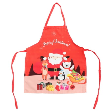 

HOMEMAXS 1pc Christmas Aprons Funny Cartoon Apron Adjustable Kitchen Cookie Apron