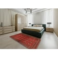 thumbnail image 4 of Ahgly Company Indoor Square Traditional Brown Red Persian Area Rugs, 4' Square, 4 of 6