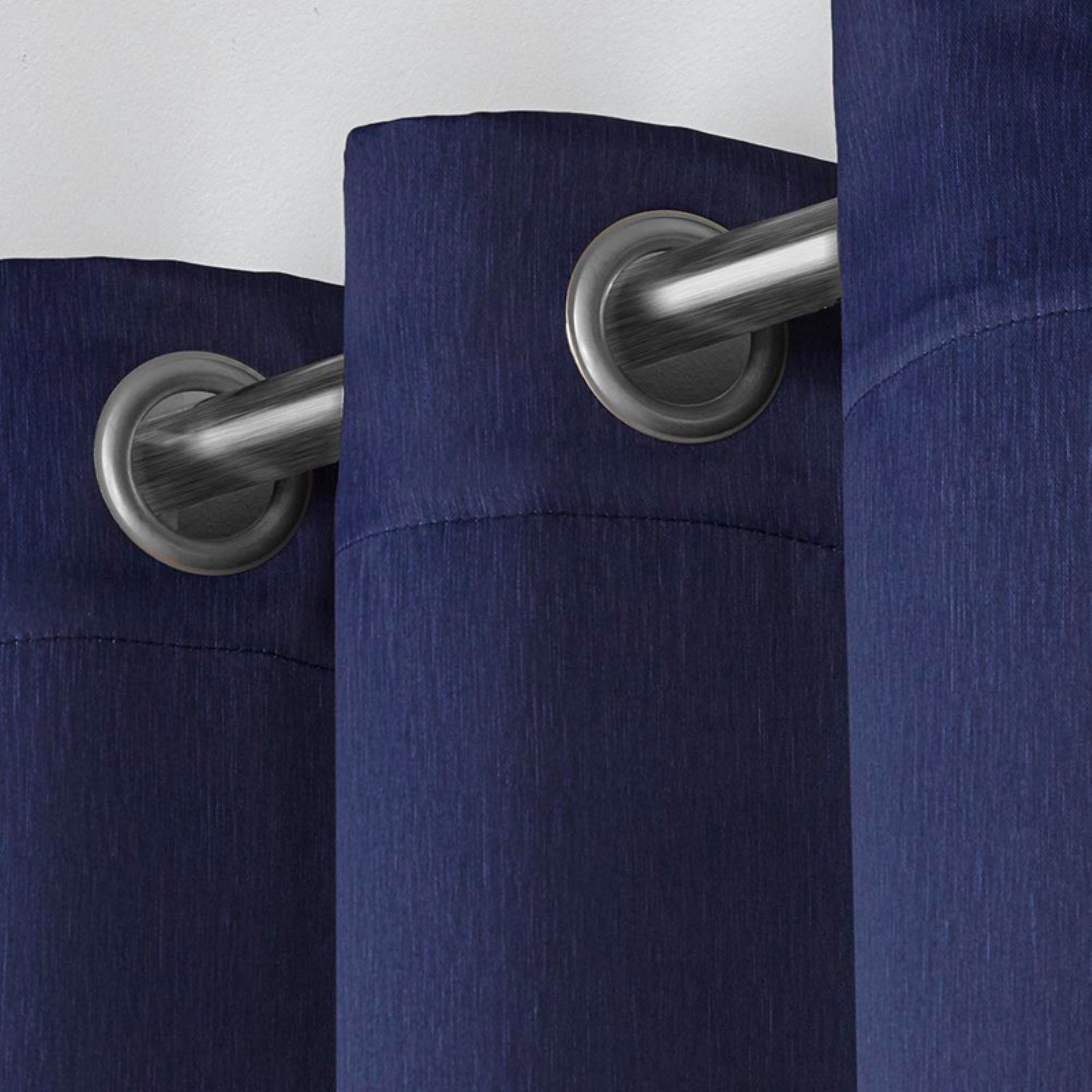 Textured Woven Blackout Grommet Top Curtain Panels by Exclusive Home