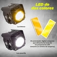 thumbnail image 3 of Faros auxiliares para motocicleta con lupa 15w luz blanca y amarilla Kinlley, 3 of 9