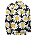 thumbnail image 5 of Pop Daisy Baseball Jersey Fashion Ribbed Sleeve Man Women's Jacket Motion Tops XXS-6XL, 5 of 7
