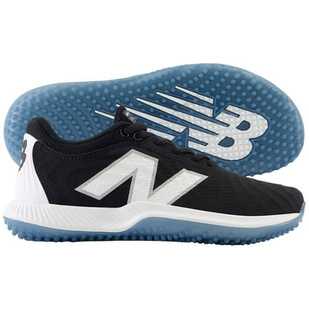 New Balance Women's Fuelcell Fusev4 Turf Trainer Fastpitch Softball Shoes Black/White Medium 8