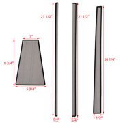 Moomba Makai Boat Windshield Non-Skid Mats 119426 | Gray (4Pc)