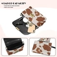 thumbnail image 4 of Pzuqiu Cow Print Leather Crossbody Bags for Women Minimalist Lightness Leather Quilted Shoulder Bag with Chain Strap Fashion Compact Trendy for Daily Use and Travel, 4 of 7