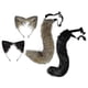 thumbnail image 3 of Accesorios de Cosplay de zorro, diadema ajustable con orejas de gato y cola de zorro, accesorios para disfraces de fiesta de Carnaval y Halloween, 2 uds., 3 of 4
