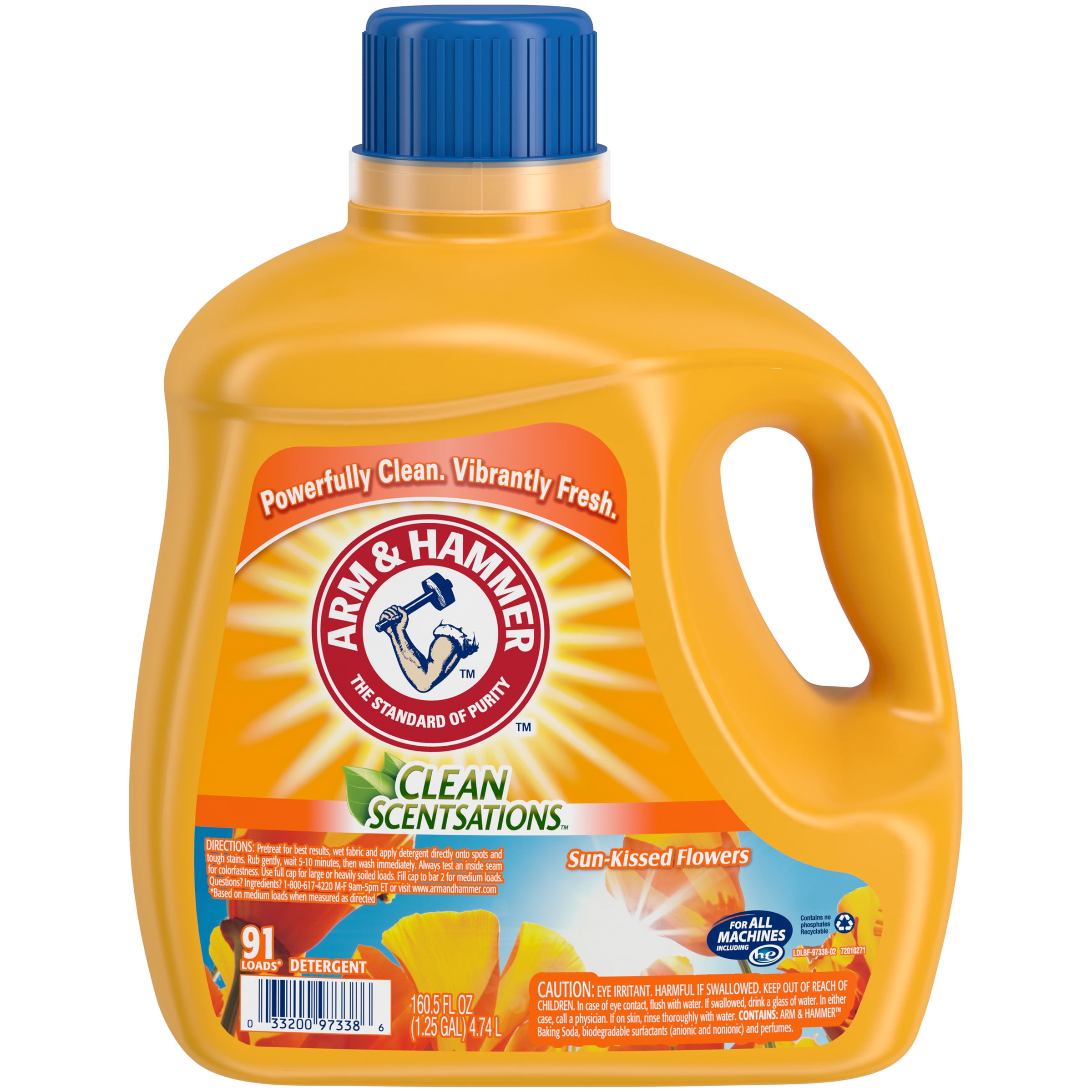 Arm & Hammer Sun Kissed Flowers Liquid Laundry Detergent, 160.5 oz