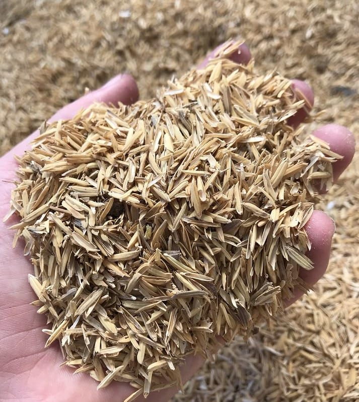 ⭐ Sustainable Mulching with Gardenera Labs Rice Hulls - Maintain Soil Temperature, Suppress Weeds, and Conserve Water - 10 QUARTS