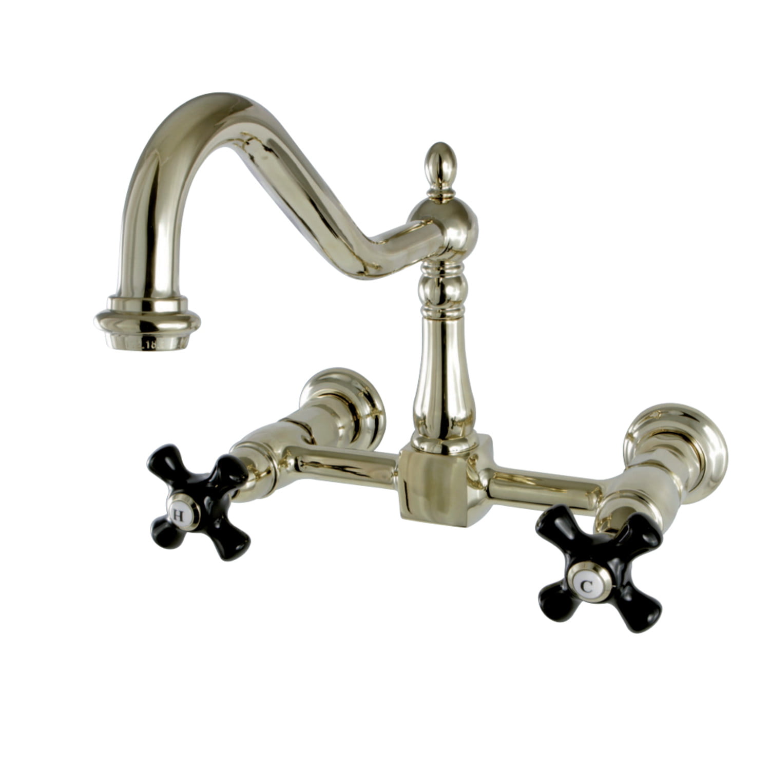 Kingston Brass Duchess 8 Inch Centerset Wall Mount Kitchen Faucet