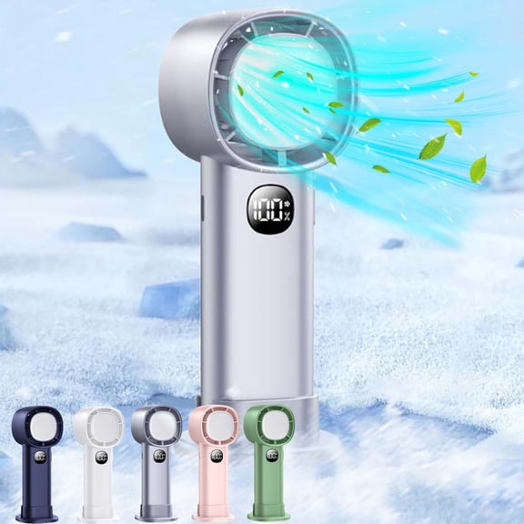Handheld Fan Rechargeable 120 Speed Settings Turbo High Speed Mini Portable Fan with LED Display Silent Strong Wind for Travel Office by PALIFEUR