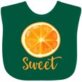 thumbnail image 3 of Inktastic Sweet Orange Boys or Girls Baby Bib, 3 of 4