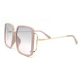 thumbnail image 3 of Classic Womens Butterfly Rectangle Oversize Fashion Sunglasses Pink - Grey Pink, 3 of 4