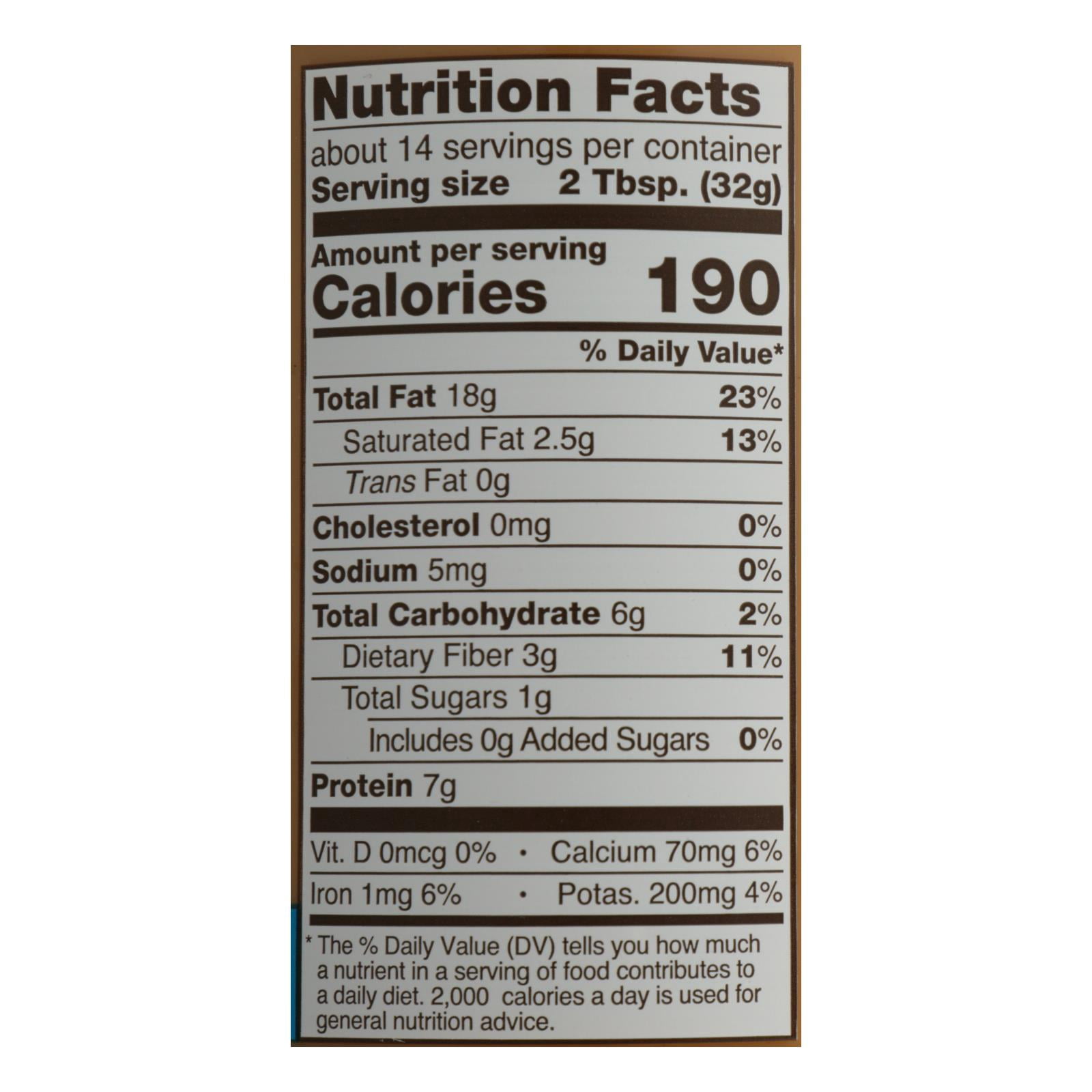 Barney Butter - Almond Butter - Bare Smooth - Case of 6 - 16 oz.