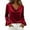 Red, variant on Aboser Womens Draped Velvet Tops Vintage Cowl Neck Shirts Dressy Ruffle Long Sleeve Blouse Solid Color Party Shirt Loose Fit Soft Velour Blouses