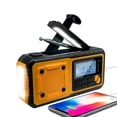 thumbnail image 1 of Multifunctional Hand Crank Solar USB Charging FM AM SW Radios Emergency LED Flashlight Torch 4000mAh Power For Camping ,Handy Bright, 1 of 6