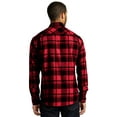 thumbnail image 1 of Port Authority Plaid Flannel Shirt, Engine Red, Medium, 1 of 1