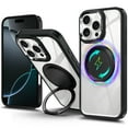 thumbnail image 3 of NGB SUPREMACY For iPhone 16 Pro Max Phone Case Built-In Kickstand Ring Holder Magnetic Car Mount Military-Grade Shockproof Protective Clear iPhone 16 Pro Max Case Cover, 3 of 9