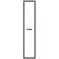 10x55 Frame Black Brown Chestnut Mosaic Solid Wood Picture Frame | 1.125 Inch Moulding Width |