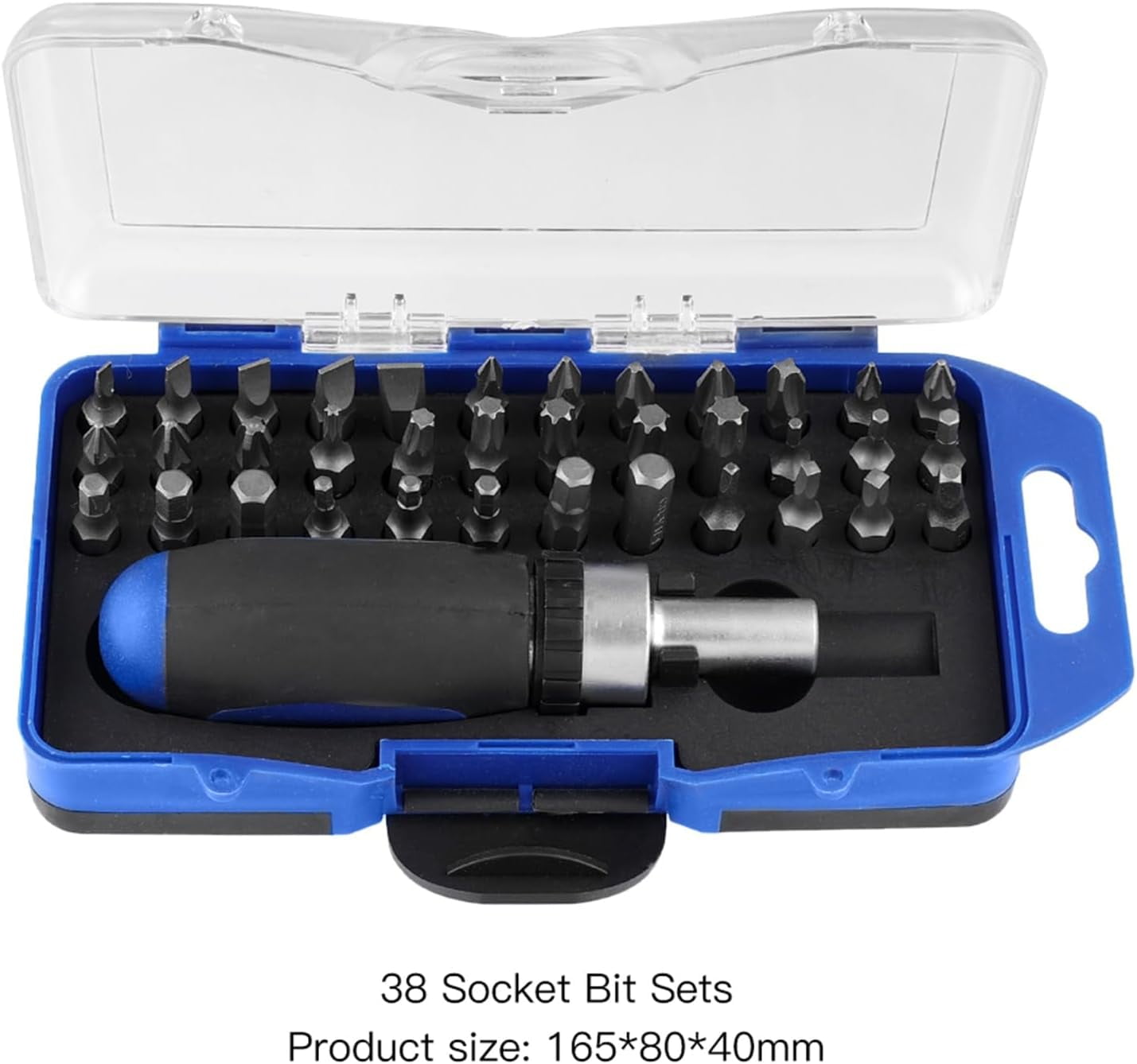 Gamvdout DIY Tool Kit 38/23/22pcs Sleeve Screwdriver Ratchet Wrench Socket Spanner Drill Tool Sets