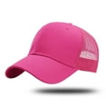 thumbnail image 2 of Trucker Hat Baseball Cap Structured Plain Design 6 Panel Adjustable Size, 2 of 3