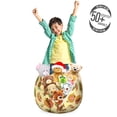 thumbnail image 3 of Jazz Music Storage Toy Bag Chair, Music Festival Theme with Various Instruments Saxophone Musician Microphone, Stuffed Animal Organizer Washable Bag, Small Size, Multicolor, by Ambesonne, 3 of 3
