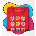 thumbnail image 3 of Shop4Ever Valentine's Day Candy Hearts Toddler's Cotton T-Shirt 4T Red, 3 of 6
