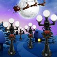 thumbnail image 4 of Lámpara de calle de Navidad en miniatura Poste de banco de parque Mini farola Afortunado Sencillez, 4 of 5