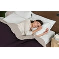 thumbnail image 4 of BedDecor 300 GSM 1Pcs Reversible Solid (Plum-Ivory, Oversize King) 100% Egyptian Cotton Base Down Alternative Comforter, 4 of 8