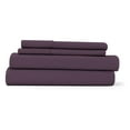 thumbnail image 4 of Double-Brushed Microfiber King Sheet Set 4 Piece – Oeko-TEX Certified Ultra Soft & Wrinkle-Free - 16" Deep Pocket Sheets - Easy Care King Size - Purple, 4 of 6