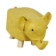 thumbnail image 4 of Taburete pequeño con forma de elefante, taburete bajo, moderno y cómodo, sofá para niños, reposapiés suave. Amarillo, 4 of 9