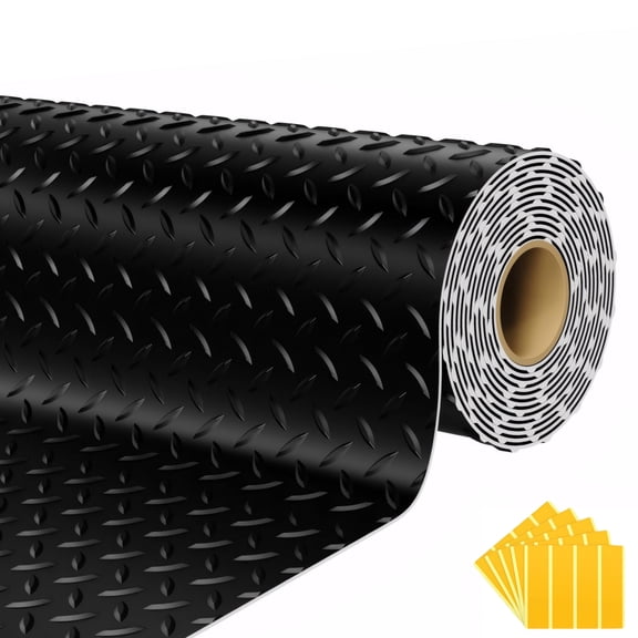 7.5 X 20ft Garage Floor Mat, Thickened Diamond Plate PVC Garage Mats Flooring Roll for Under Car, Garage Parking Mats for Floor Large SUVs, MPV, Pickup Truck, 2.8mm Thick