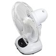 thumbnail image 3 of Ventilador de mesa solar de 12 pulgadas, profesional, eficiente, de ahorro de energía, seguro, de bajo ruido, para acampar al aire libre, 100-240 V, color blanco, 3 of 15