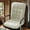 Beige, variant on 17.7"x36.6" Non-Slip Office Chair Cushion, High Back Support, Breathable Seat with Pad Secure Ties for Desk or Floor Use