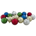 thumbnail image 3 of Northlight Shatterproof 2-Finish Christmas Ball Ornaments 2.5" (60mm) - Traditional Multi-Colored -, 3 of 3